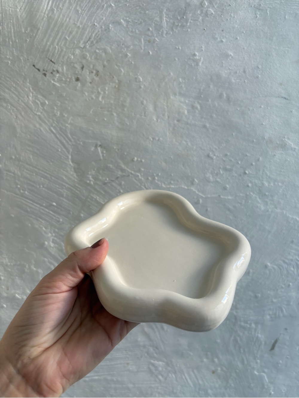 Ceramic cloud jewelry trinket dish
